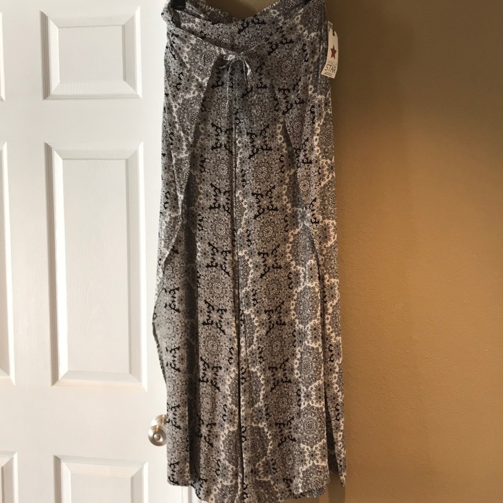 Vanilla Star open leg Flare cover up pants